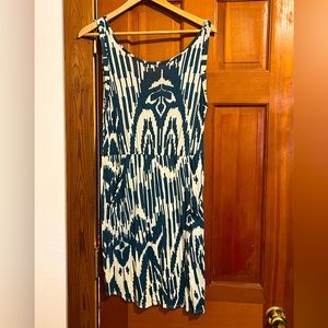 Velvet brand Ikat rayon dress with pockets.